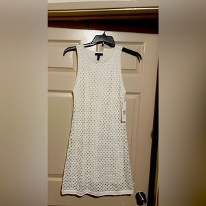 White aqua dress Bloomingdales brand new with tickets